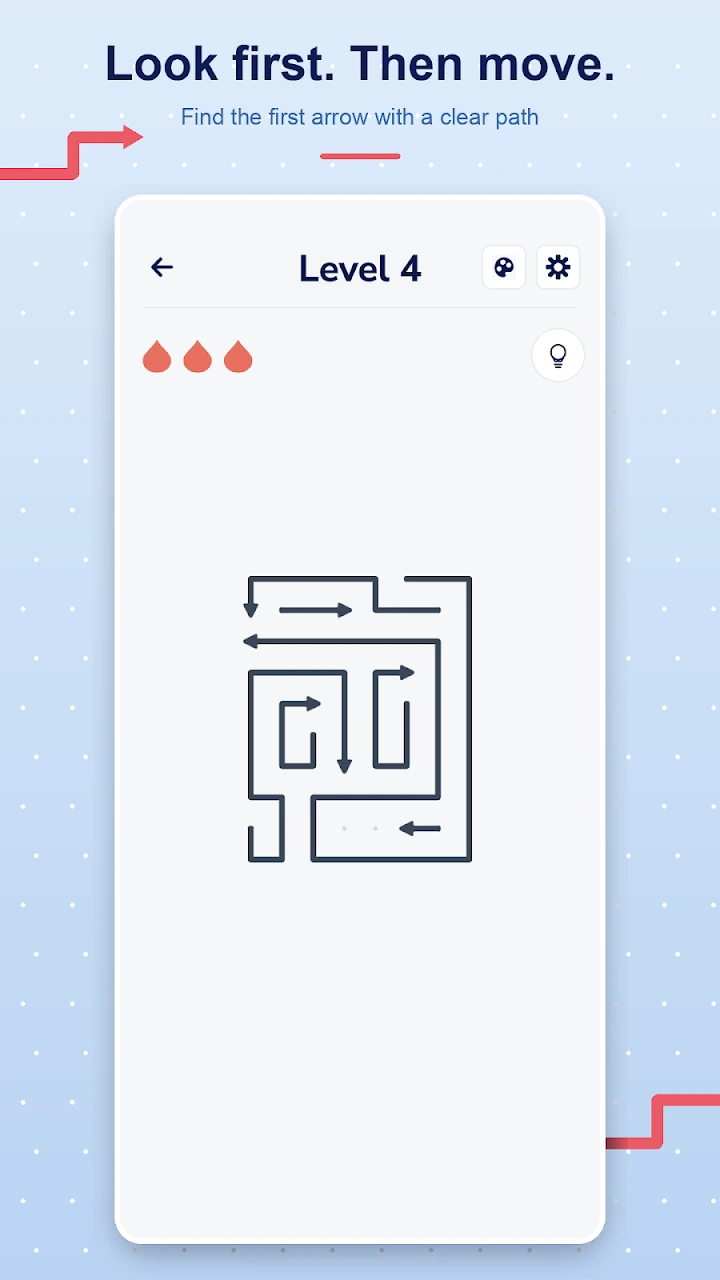 Arrows Go! 箭头逻辑解谜游戏实机画面